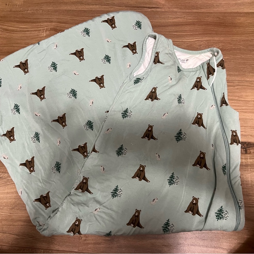 Kyte BABY Green Bear Print Sleep Sack